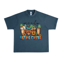 Midnight Navy moody before coffee Urban Heavy Tee - MaliasSmallBusiness