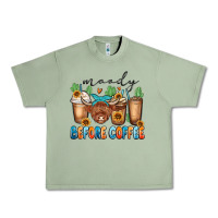 Oil Green moody before coffee Urban Heavy Tee - MaliasSmallBusiness