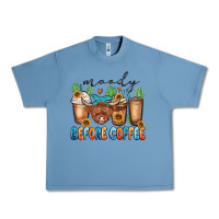 Pebble Blue moody before coffee Urban Heavy Tee - MaliasSmallBusiness