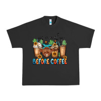 Pigment Black moody before coffee Urban Heavy Tee - MaliasSmallBusiness