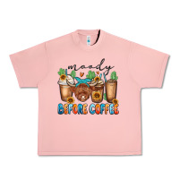 Salmon moody before coffee Urban Heavy Tee - MaliasSmallBusiness