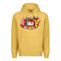 Antique Gold joy snowman Premium Hoodie - CowGirlArtShop