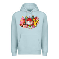 Blue Mist joy snowman Premium Hoodie - CowGirlArtShop
