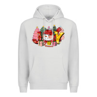 Dove Grey joy snowman Premium Hoodie - CowGirlArtShop