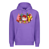 Purple joy snowman Premium Hoodie - CowGirlArtShop