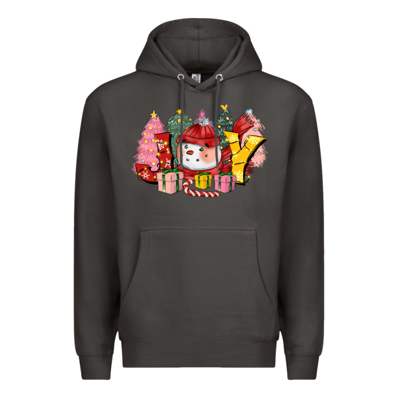 Joy Snowman Premium Hoodie by CowGirlArtShop | Teevron