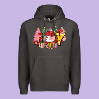 Joy Snowman Premium Hoodie Designed By Cowgirlartshop