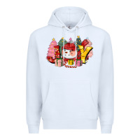 White joy snowman Premium Hoodie - CowGirlArtShop