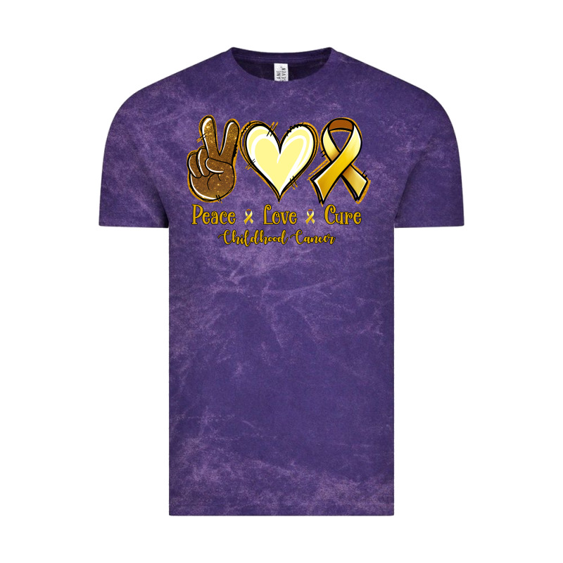Peace Love Cure Bone Cancer Vintage Tee by NancyCooperArtShop | Teevron