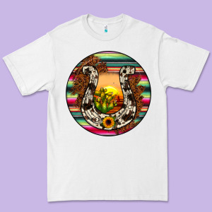 Horseshoe Circle Premium Tee Designed By Jahusdesignshop