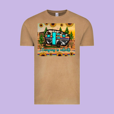 Camping Is Intents Vintage Tee Designed By Jahusdesignshop