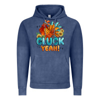 Vintage Denim cluck yeah Vintage Hoodie - MaliasSmallBusiness