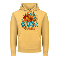 Vintage Mustard cluck yeah Vintage Hoodie - MaliasSmallBusiness