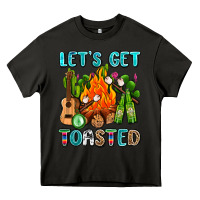 Asphalt let's get toasted with camp fire Heavy Core Tee - AdoDesignShop