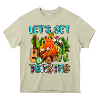Mossy let's get toasted with camp fire Heavy Core Tee - AdoDesignShop