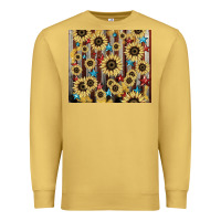 Antique Gold America flag sunflower star tumbler Premium Sweatshirt - HowdyJamesFarm