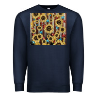 Navy America flag sunflower star tumbler Premium Sweatshirt - HowdyJamesFarm