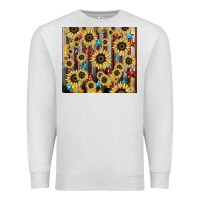 Oatmeal Heather America flag sunflower star tumbler Premium Sweatshirt - HowdyJamesFarm