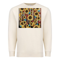 Sandshell America flag sunflower star tumbler Premium Sweatshirt - HowdyJamesFarm