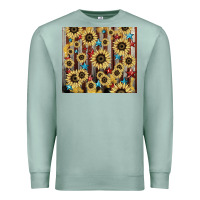 Seafoam America flag sunflower star tumbler Premium Sweatshirt - HowdyJamesFarm