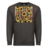 Smoke America flag sunflower star tumbler Premium Sweatshirt - HowdyJamesFarm