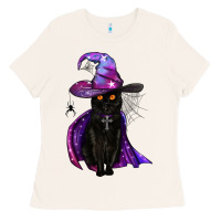 Bone black witch cat Ladies Tee - BundleAndBundleShop