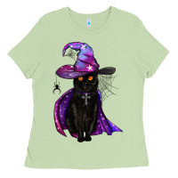 Matcha black witch cat Ladies Tee - BundleAndBundleShop