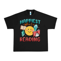 Black happiest when i'm reading Urban Heavy Tee - MaliasSmallBusiness