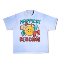 Grape Ice happiest when i'm reading Urban Heavy Tee - MaliasSmallBusiness