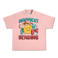 Salmon happiest when i'm reading Urban Heavy Tee - MaliasSmallBusiness