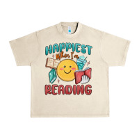 Sandshell happiest when i'm reading Urban Heavy Tee - MaliasSmallBusiness