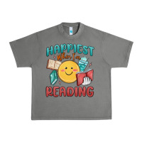 Tornado happiest when i'm reading Urban Heavy Tee - MaliasSmallBusiness