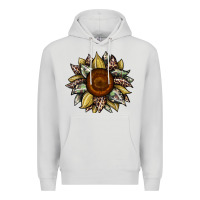 Dove Grey sunflower camouflage and leopard 2 Premium Hoodie - JahusDesignShop
