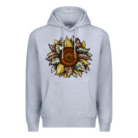 Heather Grey sunflower camouflage and leopard 2 Premium Hoodie - JahusDesignShop