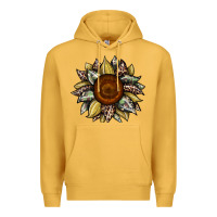 Mustard sunflower camouflage and leopard 2 Premium Hoodie - JahusDesignShop