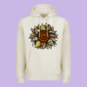 Sunflower Camouflage And Leopard 2 Premium Hoodie Designed By Jahusdesignshop