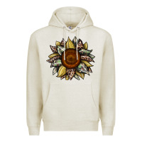 Oatmeal Heather sunflower camouflage and leopard 2 Premium Hoodie - JahusDesignShop