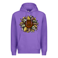 Purple sunflower camouflage and leopard 2 Premium Hoodie - JahusDesignShop