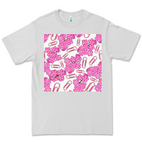 Dove Grey floral school seamless pattern Premium Tee - BundleAndBundleShop