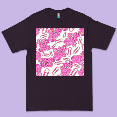 Floral School Seamless Pattern Premium Tee Designed By Bundleandbundleshop