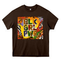 Chocolate Brown black girl power tumbler Heavy Core Tee - BundleAndBundleShop