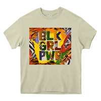 Mossy black girl power tumbler Heavy Core Tee - BundleAndBundleShop