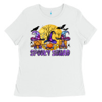 White spooky squad Ladies Tee - BundleAndBundleShop