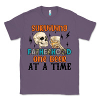 Lavender surviving fatherhood one beer at a time Classic Tee - MaliasSmallBusiness