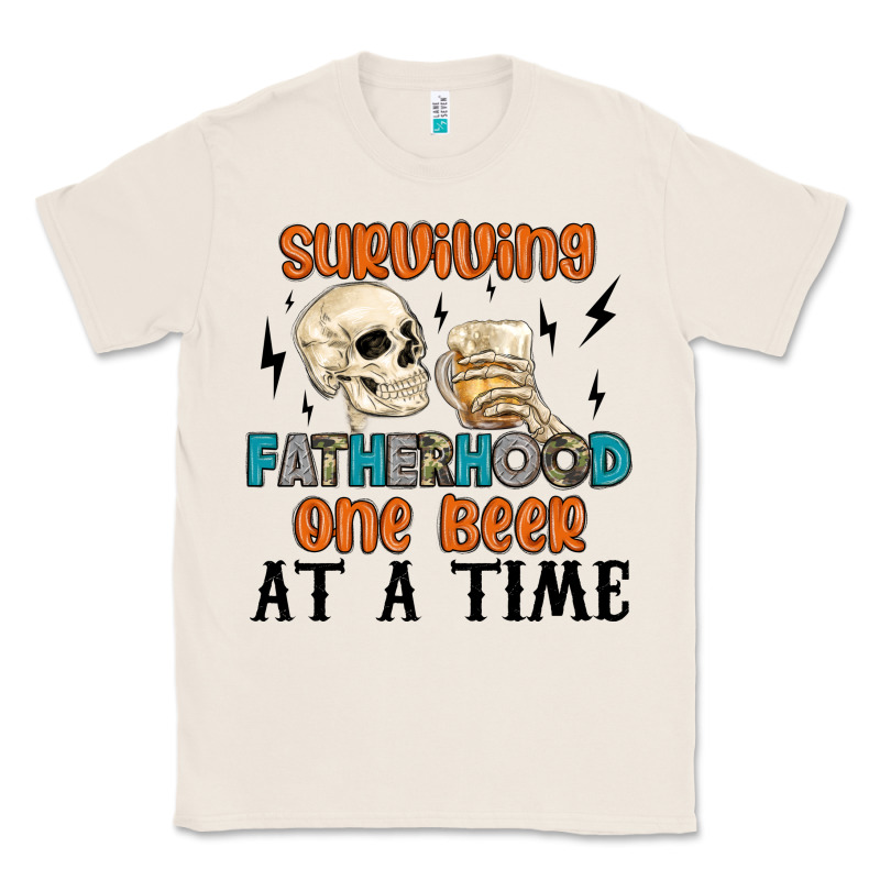 Surviving Fatherhood One Beer At A Time Classic Tee by MaliasSmallBusiness | Teevron