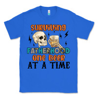 True Royal surviving fatherhood one beer at a time Classic Tee - MaliasSmallBusiness
