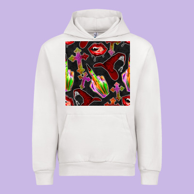 Halloween Bad Witch Seamless Pattern Urban Hoodie Designed By Bundleandbundleshop