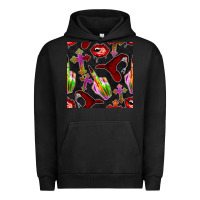 Pigment Black halloween bad witch seamless pattern Urban Hoodie - BundleAndBundleShop