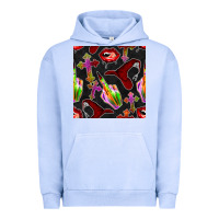 Pigment Grape Ice halloween bad witch seamless pattern Urban Hoodie - BundleAndBundleShop