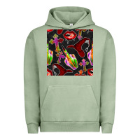 Pigment Oil Green halloween bad witch seamless pattern Urban Hoodie - BundleAndBundleShop